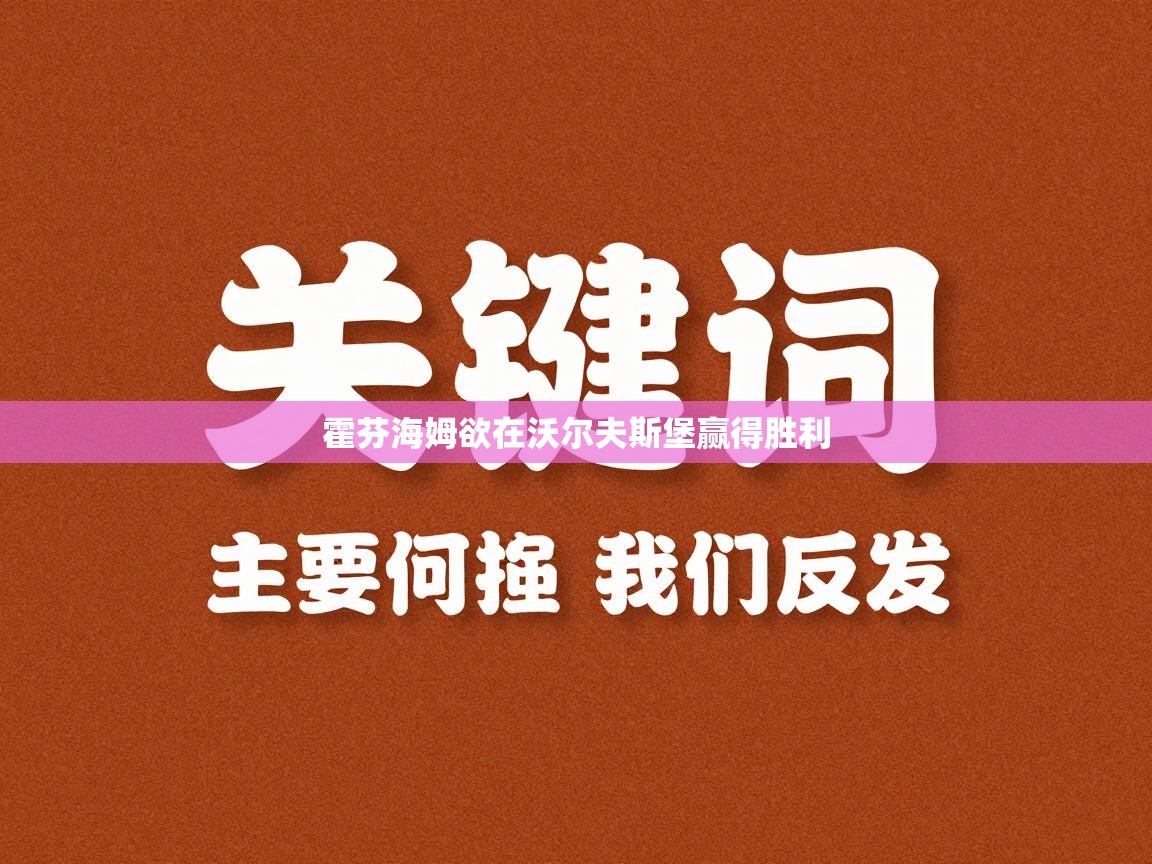 霍芬海姆欲在沃尔夫斯堡赢得胜利